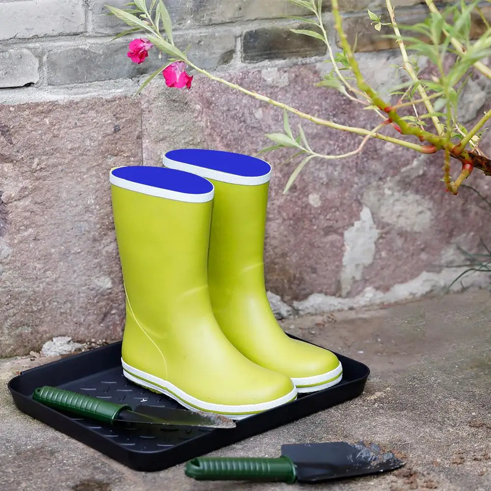 3PCS Multi-Purpose Boot Tray Drying Mat Plastic Pet Feeding waterproof Tray Seed Holder Plant cultivation Garden Tool