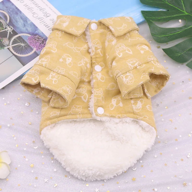 

Warm Pet Coat Jacket Winter Dog Clothes Cat Puppy Clothing Shirt Chihuahua Yorkie Poodle Bichon Frise Pet Outfit Garment Apparel