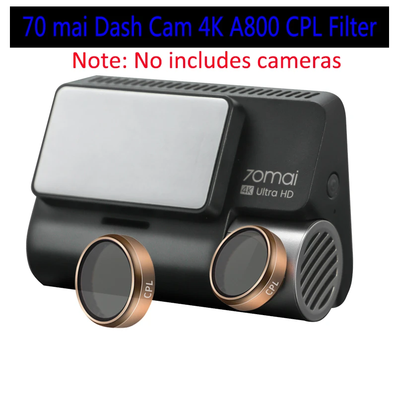 for original 70 mai Dash Cam 4K A800 gold CPL Polarizing Glas CPL