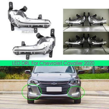 

2PCS LED DRL For Chevrolet Cavalier 2020 Daytime Running Lights Foglights headlight fog lights Turn Signal Fog Lamp Cover