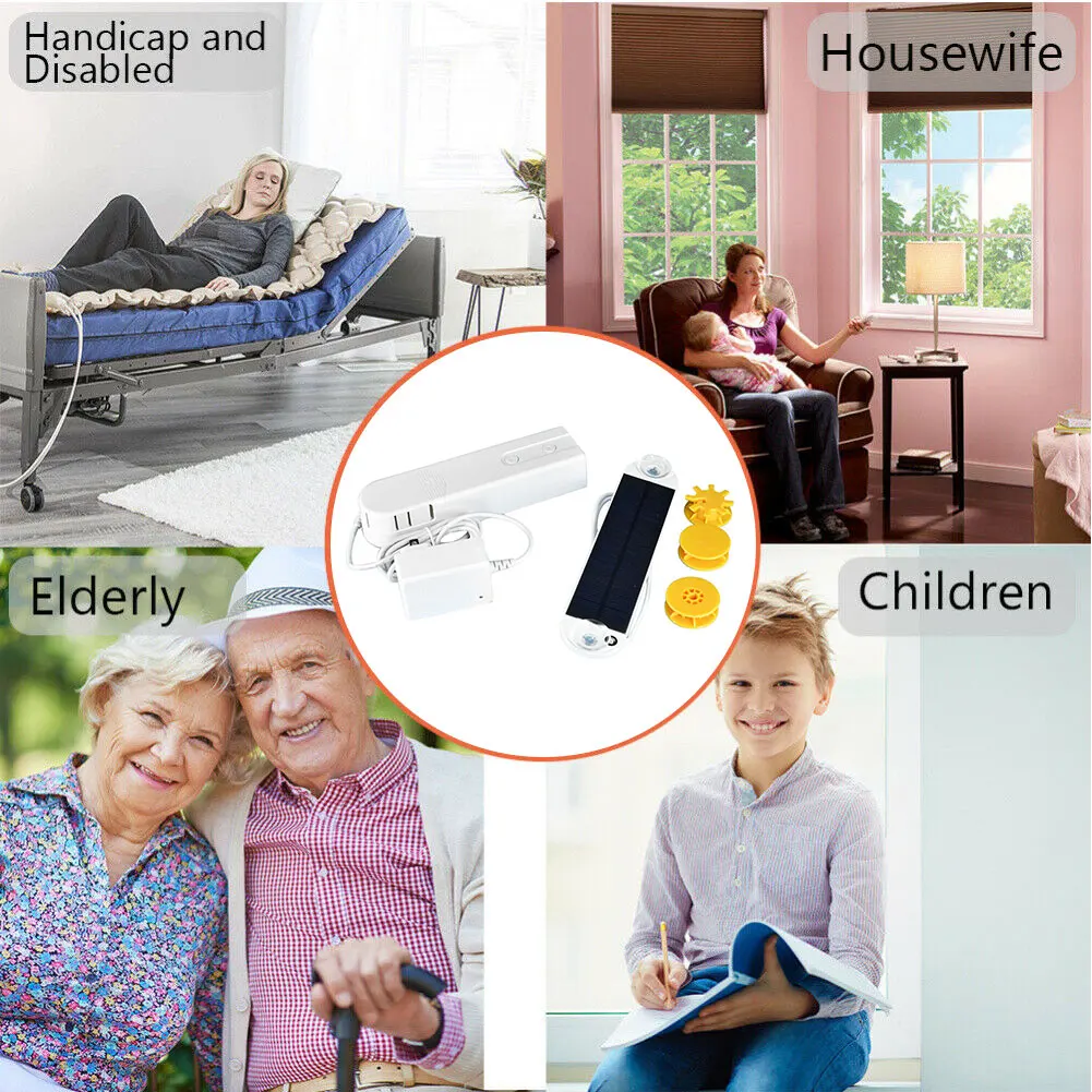  Timer Motorized Automatic Roller APP Remote Control Rechargeable Plastic Bedroom Blind Controller W - 4000359871527
