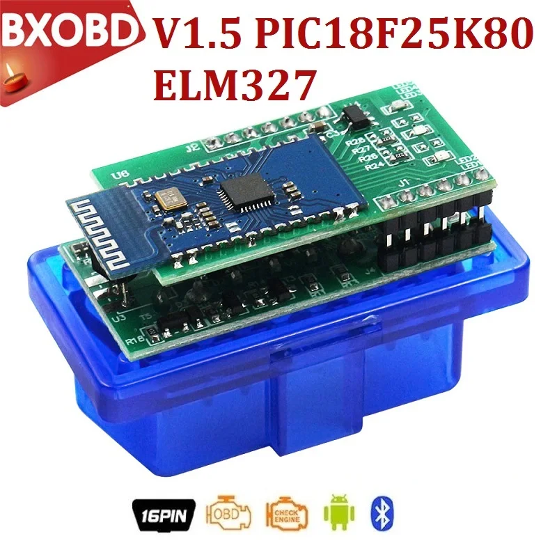 WI FI ELM327 USB ELM 327 Bluetooth PIC18F25K80 V1.5 супер мини OBD2 читатель кода сканер автомобильный