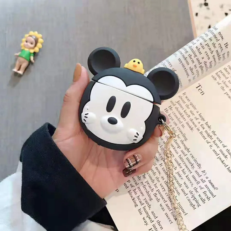 A6 Для AirPods чехол 3D милый мультфильм голова животного с плюшевой сумкой чехол для Airpods 2/i10/i11 TWS Защитная крышка с крючок карабина - Цвет: A6