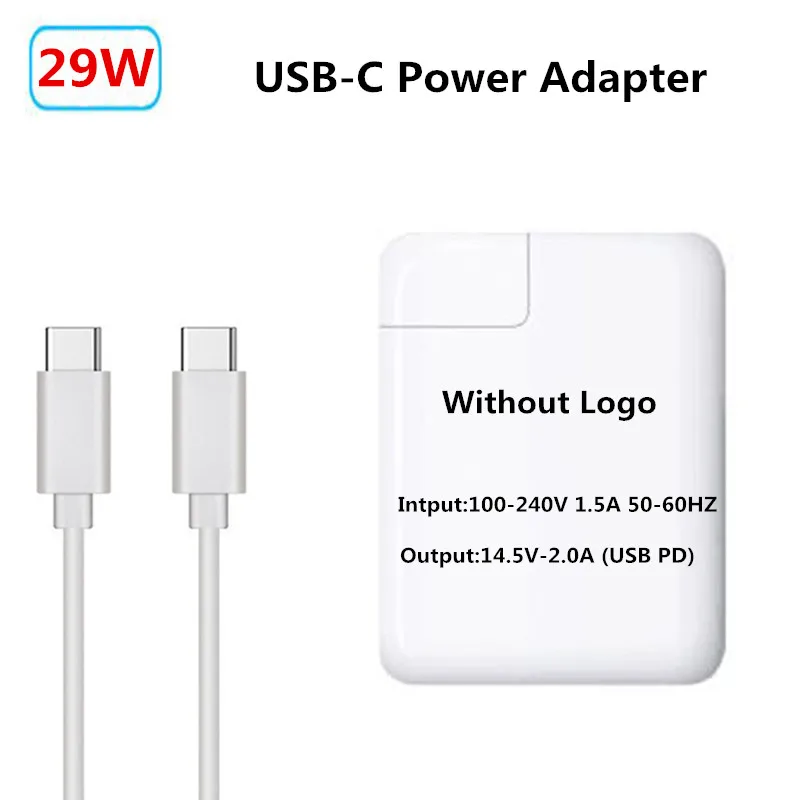 29 Вт USB-C адаптер питания для ноутбука type-c зарядное устройство (14.5в-2A USB PD) для новейшего Apple Macbook Pro 12 дюймов A1534 1540 1646 для iPad Pro
