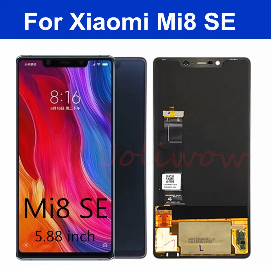 US $84.82 588  For Xiaomi Mi8SE LCD Mi 8 SE MI8 SE Super Amoled LCD Screen DisplayTouch Screen DigitizerFrame For Mi 8SE LCD