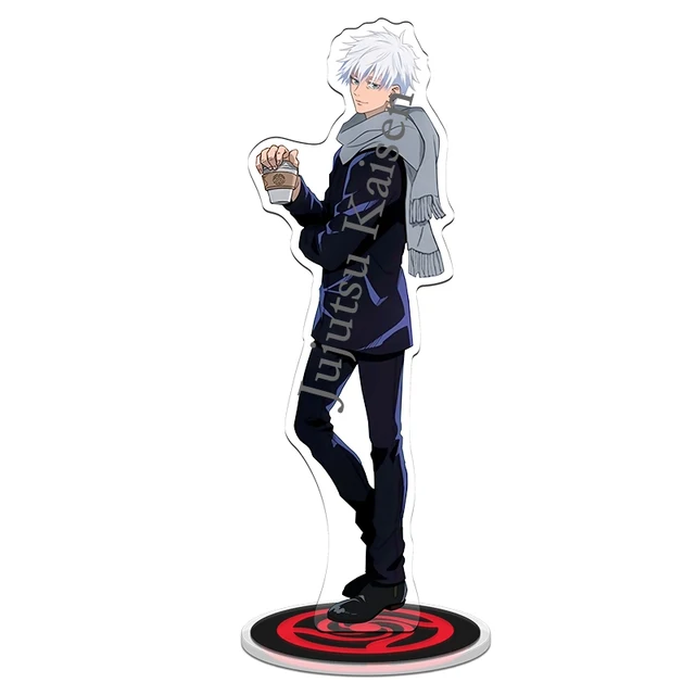 Japan Anime Jujutsu Kaisen Gojo Satoru Togetoge Inumaki Acrylic Stand Display Model Winter Theme Plate Desk Decor Toy Cosplay Costume Props Aliexpress