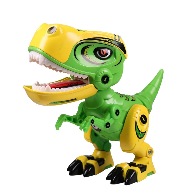 Metal Dinosaur Action Toy Figures Alloy Body Dinosaur Model Tyrannosaurus Toys with Sound&Light Early Education For Children Kid 7