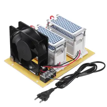 

EU 220V 20g/h Air Purifier Ozone Generator Water Ozone Disinfection Machine Oxidant Sterilize Disinfectant Machine Long-life Fan