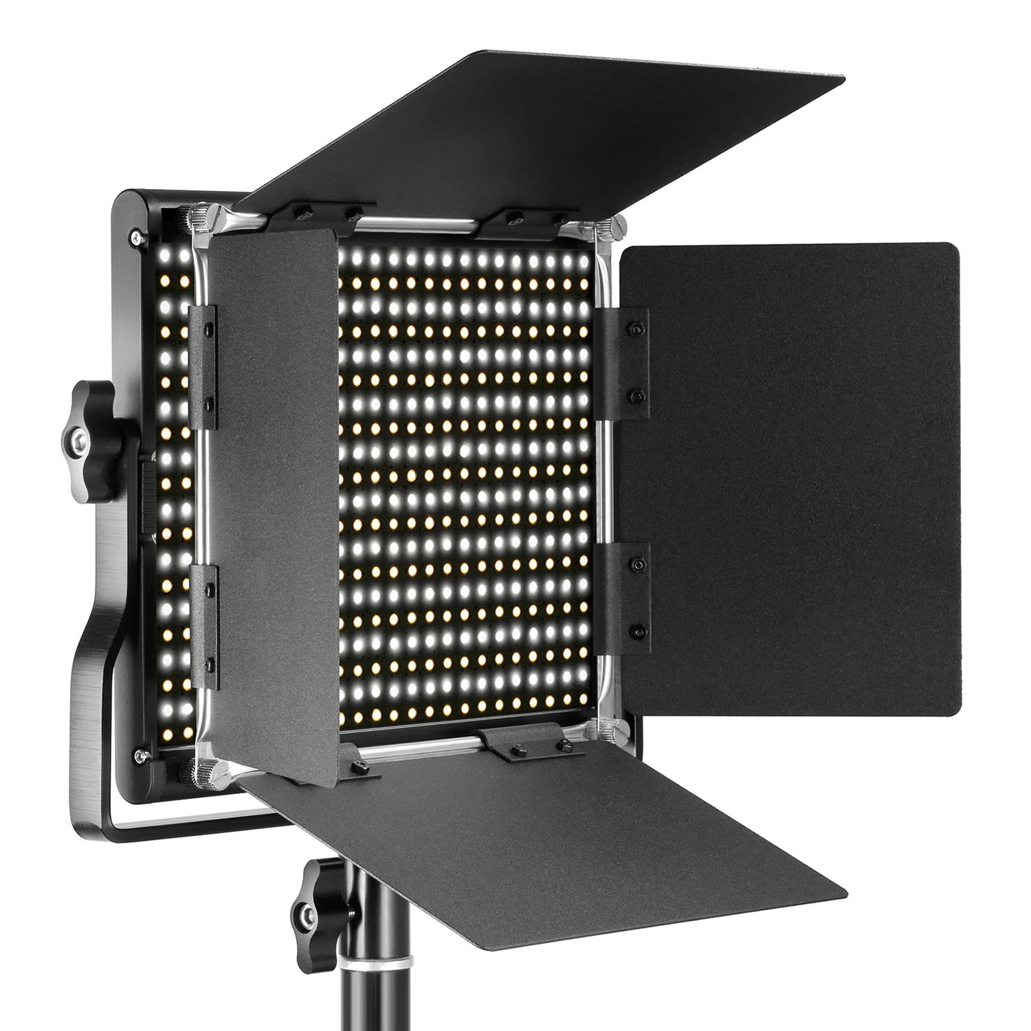 Neewer Bi-color Dimmable CRI 95 660 LED Light+U Bracket Barndoor for Studio/YouTube/Photography/Video EU/AU Plug 3200-5600K
