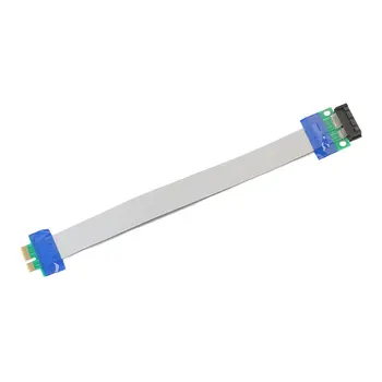 

ONLENY 20cm PCI-E 1X to 1X Slot Cable Relocate Male To Female Riser Card Extender Flexible Extension Cord Cable Ribbon Wire