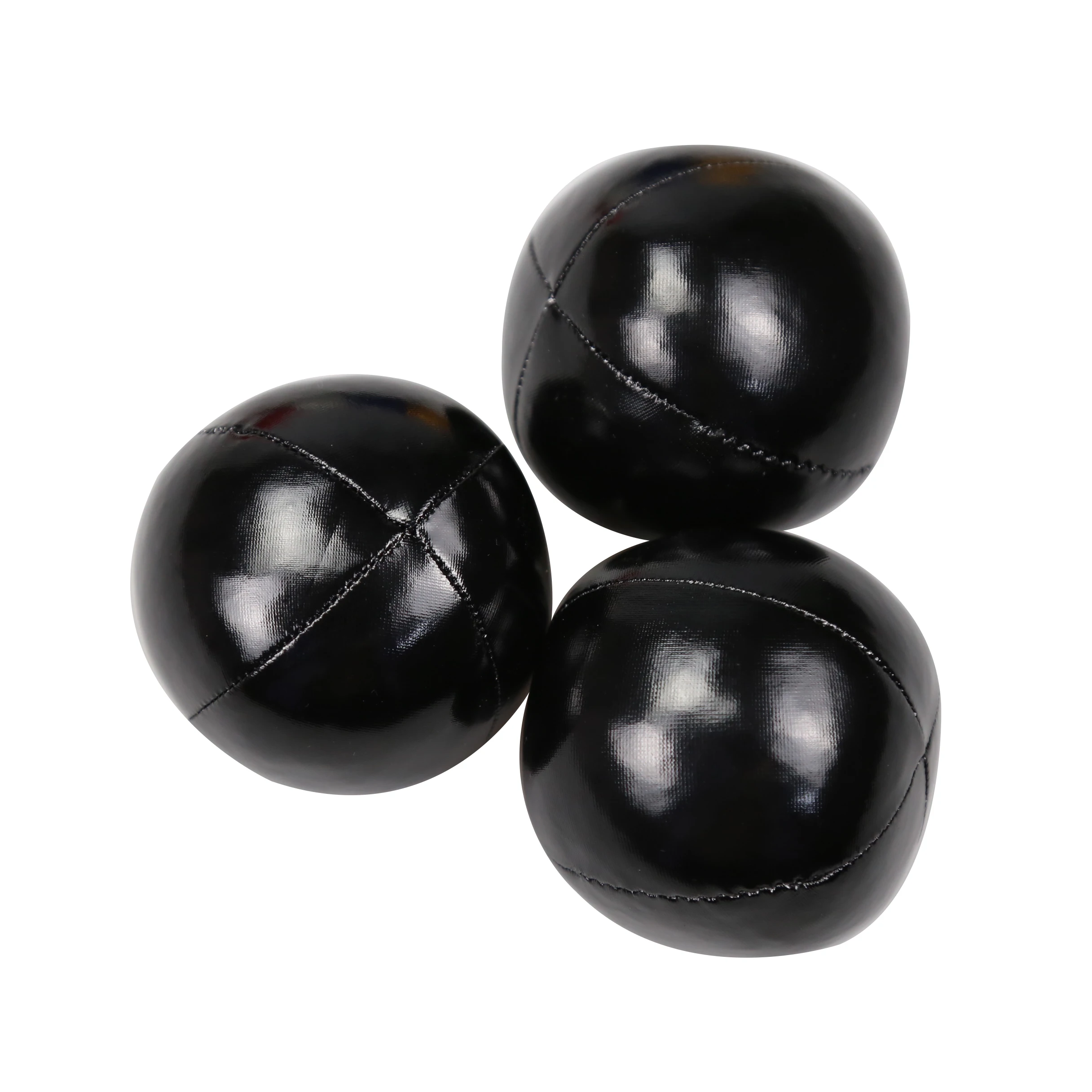 Набор мячей для жонглирования для начинающих набор из 3-прочный мяч для жонглирования набор-мягкий легкий - Цвет: black