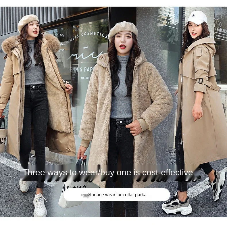 wool lined hooded coat