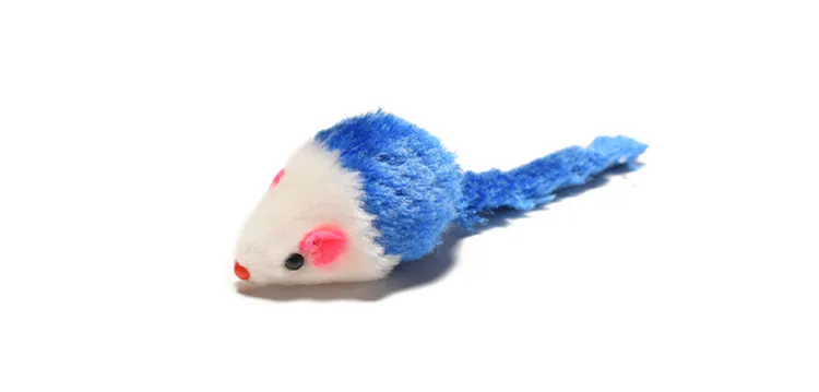 Интерактивные Забавные милые длинные волосы поддельные мыши игрушки для котов