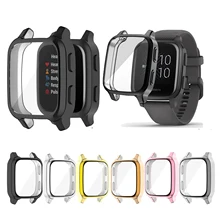 TPU Weiche Lcd bildschirm Glas Schutz Fall Smartwatch Shell Rand Rahmen Für Garmin Venu SQ Uhr Schutz Auto Cover Schutz