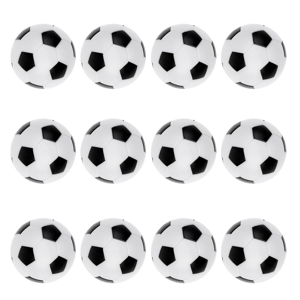 12Pcs/Pack 36mm Foosball Replacement Mini Table Soccer Balls
