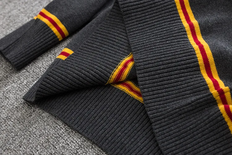 2019 New Sweater Slytherin Ravenclaw Hufflepuff Long Sleeve Sweater V-neck All-match Unisex Daily Clothes Cosplay Costumes