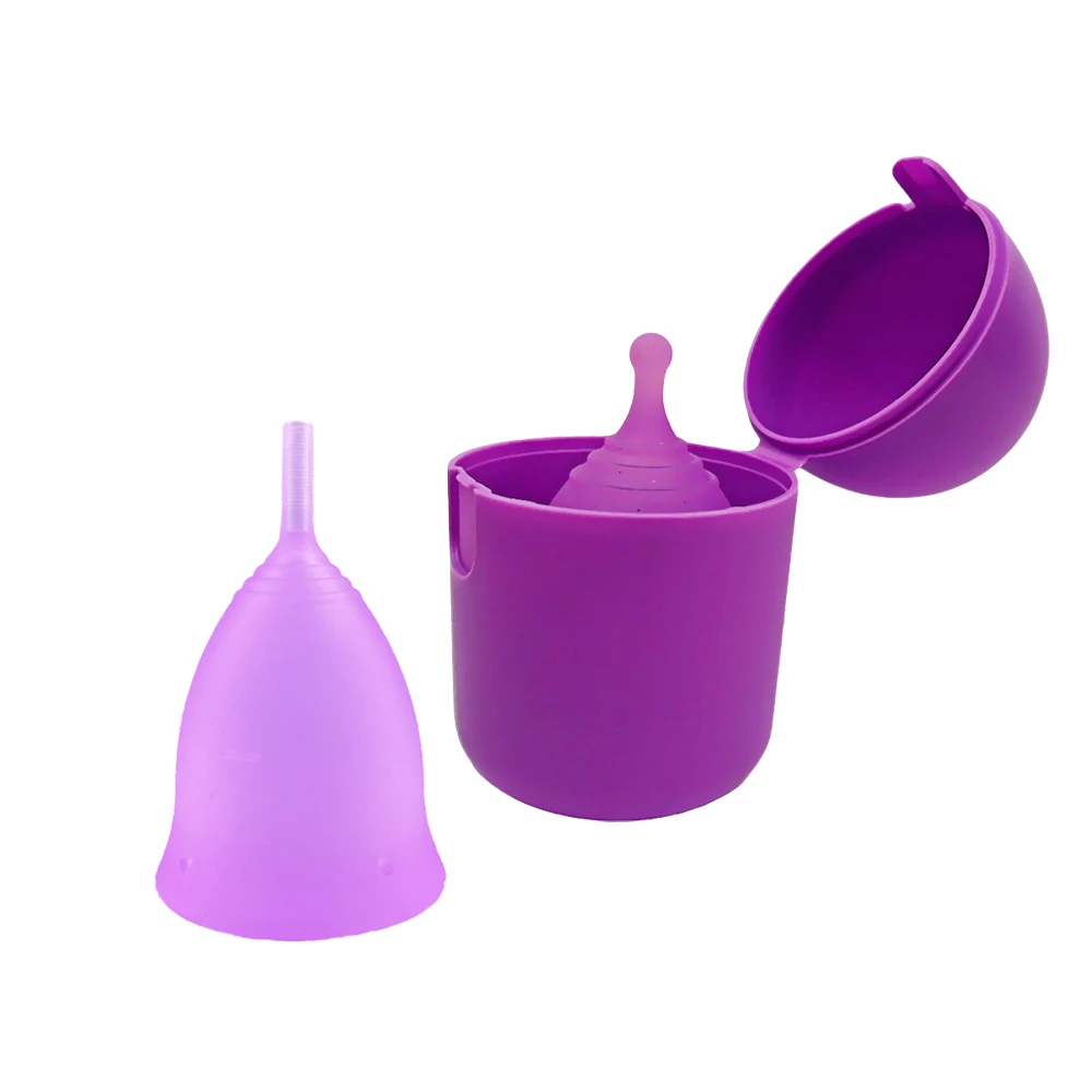 

Medical Silicone Menstrual Cup Resuable Silicone Cup Steam Sterilizer for Store Menstrual Period Cup Lady Menstrual Collector