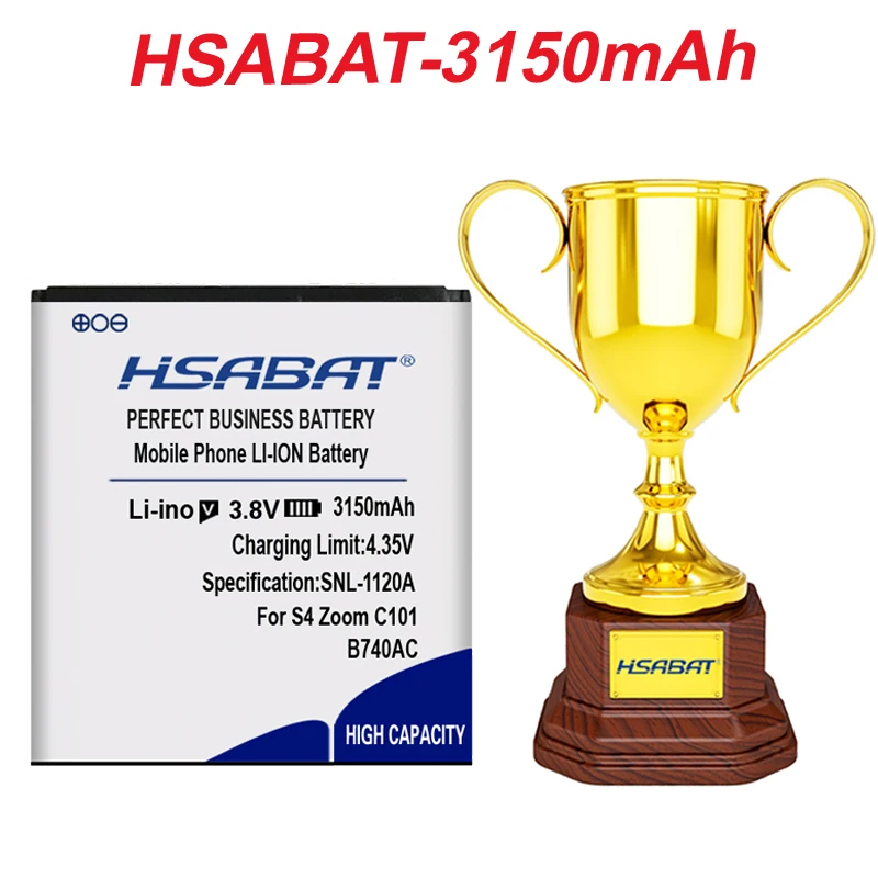 HSABAT новейший аккумулятор для Samsung Galaxy S4 Zoom SM-C1010 C105 NX3000 I939D S4zoom C1010 3150 мАч B740AC B740AE |
