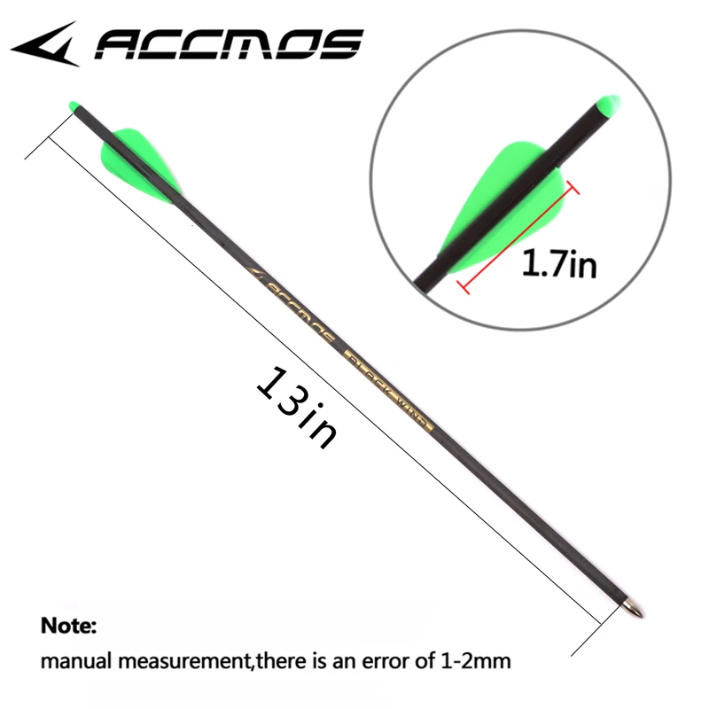 Archery Carbon Crossbow Bolts with 4 TPU Vanes for Hunting Shooting U