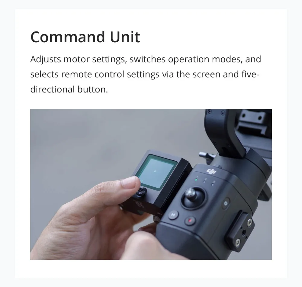 DJI Ronin-SC Pro комбо 3-Axis легкий дизайн стабилизации Профессиональный Камера Ёмкость Срок службы батареи 11 часов