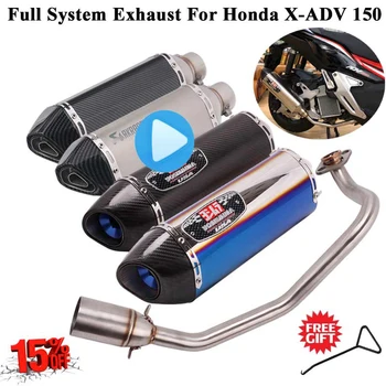 

Full System Motorcycle Yoshimura Exhaust Escape For Honda X-ADV 150 X ADV150 Modified Front Link Pipe Muffler DB Killer Silencer