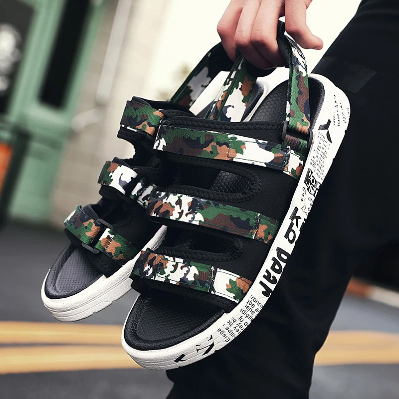 Verano camuflaje Sandalias de playa de Hombre comodidad de moda de gran tamaño Casual Sandalias nuevas llegadas masaje Sandalias de los hombres Sandalias Hombre