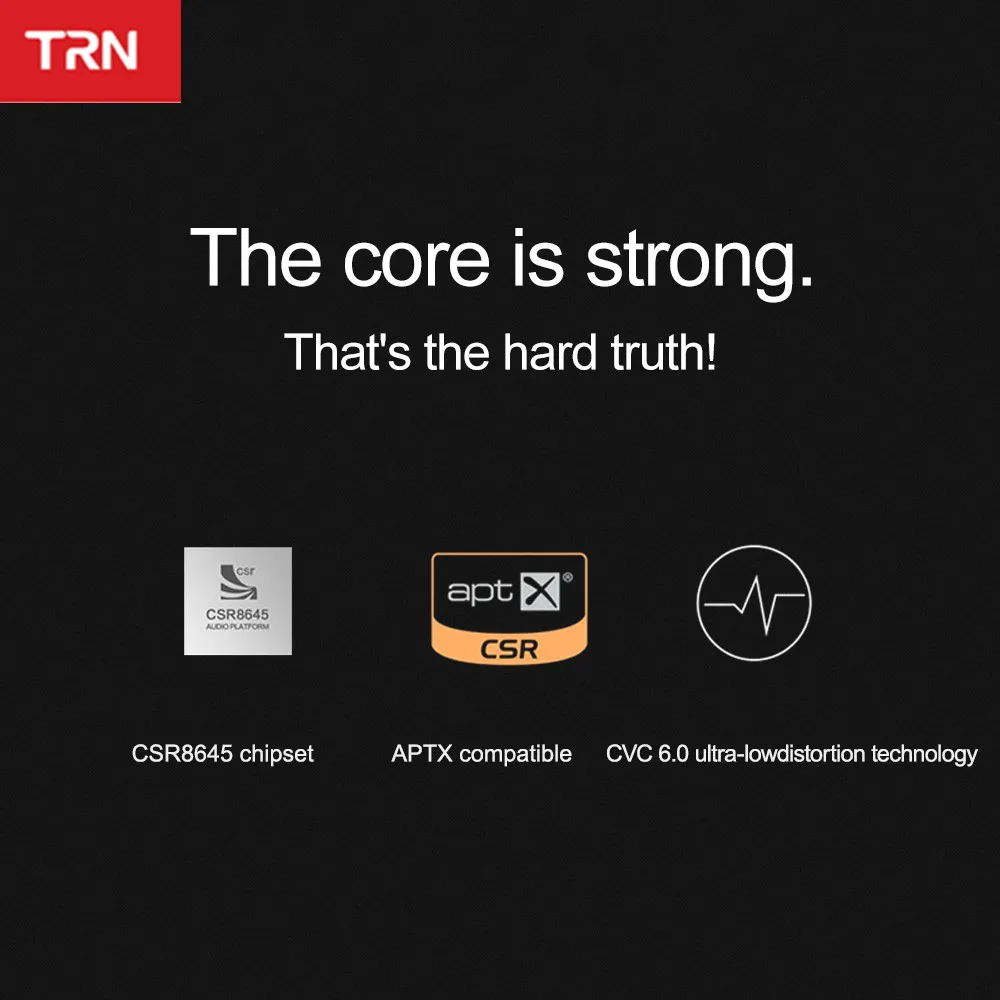 TRN BT10 беспроводной Bluetooth с пшеницей 4 2 APT X IPX7 водонепроницаемый кабель HIFI наушники
