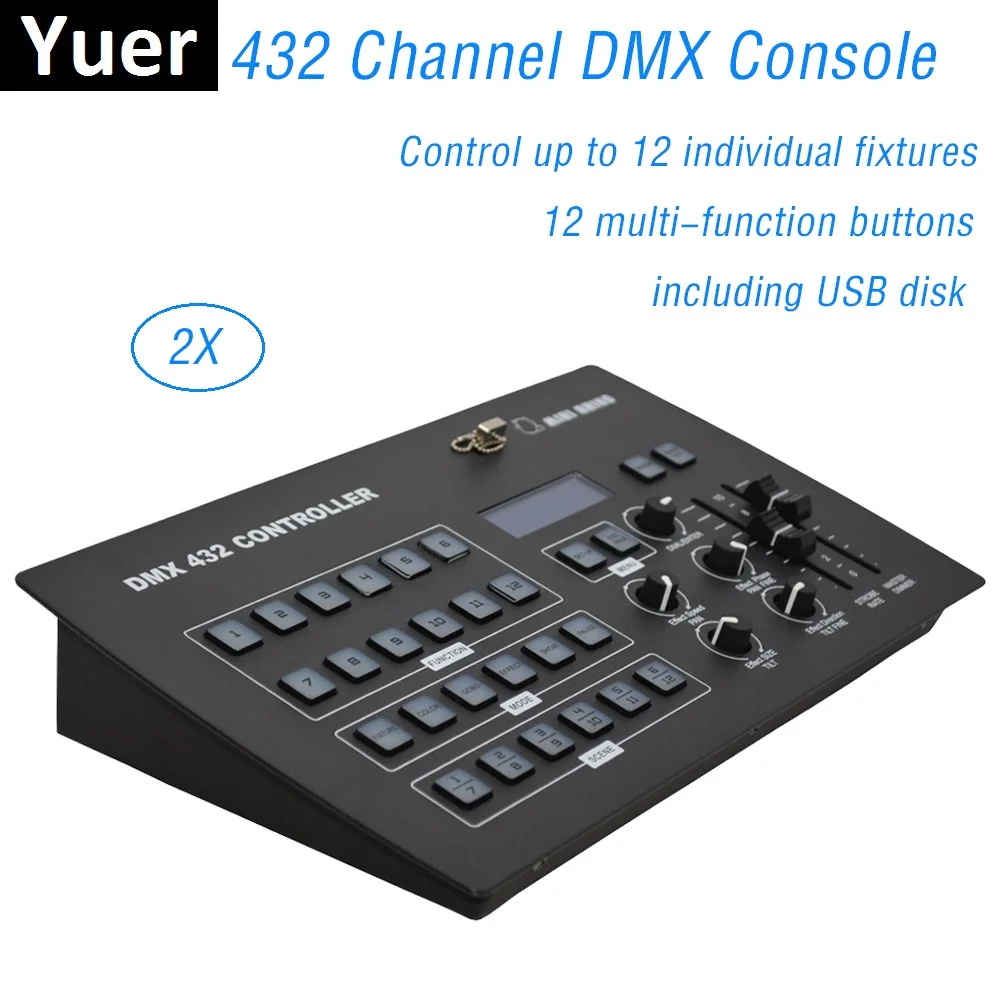 432 каналов управление DMX ler сцсветильник освещение консолью до 12 шт. светодиодный