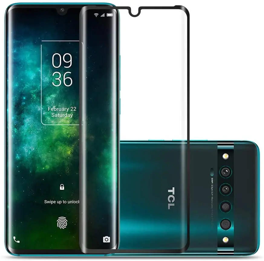 Full Cover Tempered Glass for TCL 10 20 PRO Screen Protector Curved 3D Film Phone Protective Plus 10L | Мобильные телефоны и