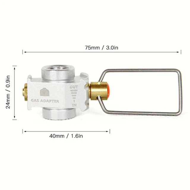 Convertisseur de gaz Shifter Recharge Adaptateur de conversion de réservoir  de gaz Adaptateur de bouteille Réservoir à cassettes