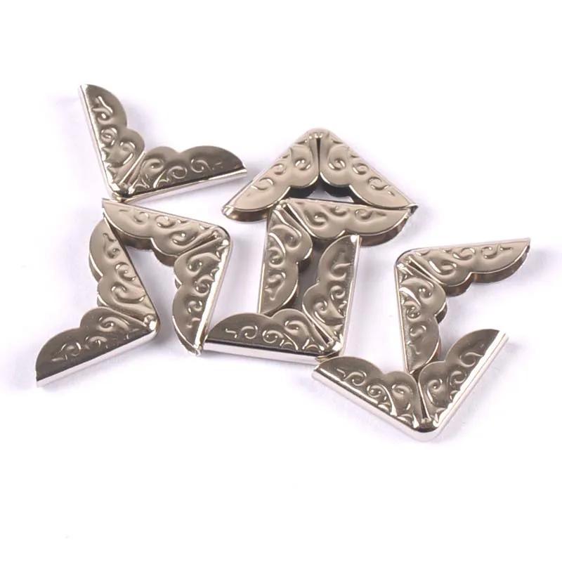 50pcs 14x14mm Antique Metal Book Scrapbooking Notebook Albums Menus Folders Corner Protectors Bronze Tone C3055