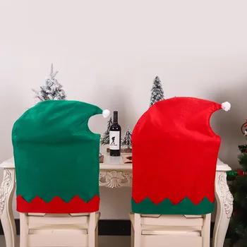 

christmas decorations for home non-woven Christmas fairy Elf chair cover stool chair hat noel новый год 2020 navidad adornos