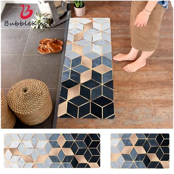 

Bubble Kiss PVC Material Home Decor Carpet Marble Pattern Kitchen Rug Waterproof Non-slip Hallway Door Mat Customize Floor Mat