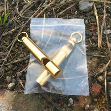 Открытый латунный свисток для рта, ручной работы, чистый латунный свисток, свисток для выживания, суб-брелок, кулон, наружные принадлежности, инструмент для повседневного использования