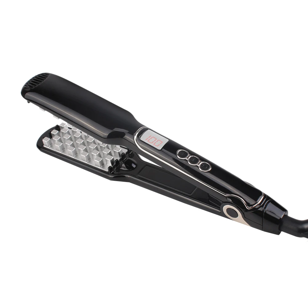 

Fashion Hair Volumizing Iron Flat Iron Lcd Display Hair Straightener Suitable For Long Short Hair Styling Tools Black Gold Eu Pl