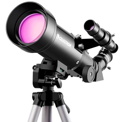 Amazon.com : Celestron - 70mm Travel Scope - Portable Refractor Telescope -  Fully-Coated Glass Optics - Ideal Telescope for Beginners - BONUS Astronomy  Software Package : Refracting Telescopes : Camera & Photo