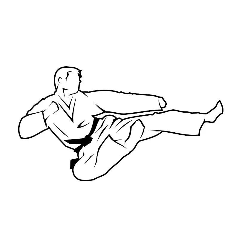 

Funny Unique Judo Martial Arts Car-Sticker and Decals for Car Bumper Window Waterproof Auto Sunscreen Car Accessories PVC14*8cm