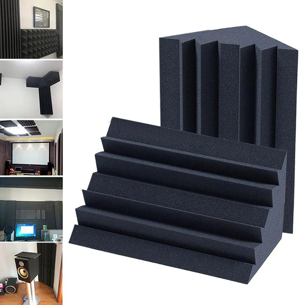 Sponge Soundproof Foam Acoustic Bass Trap Corner Absorbers For Meeting Studio Room