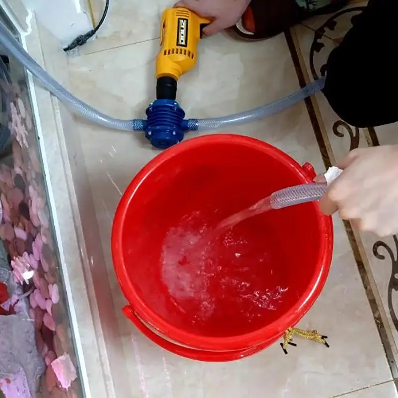 Электрическая дрель водяной насос сверхмощный самовсасывающий ручной центробежный светильник для перекачки жидкостей для электродрели домашний сад