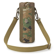На открытом воздухе на одно плечо сумка для чайника емкость для воды с теплоизоляцией сумка Портативный бутылка сумка на поясном ремне чашка в камуфляже крышка крышки бутылки с водой