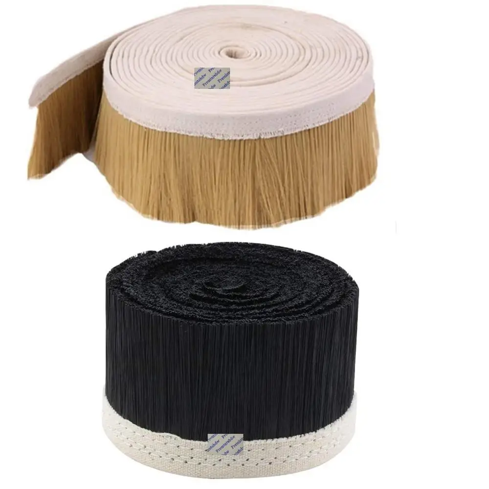 3Meters 70MM 100MM Black Yellow High Flexible Nylon Brush Vacuum Cleaner Engraving Machine Dust Cover CNC Router Spindle Motor