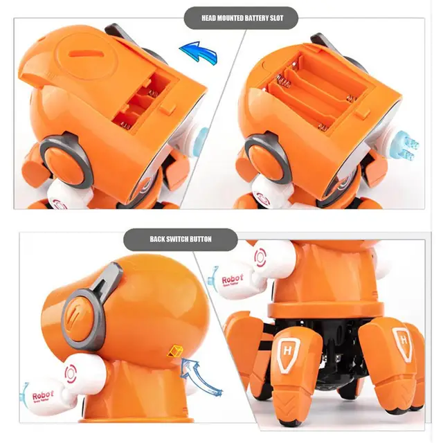 Electric Six-claw Robot Baby Toy Dancing Walking Robot For Boys Girls Over 6 Years Old Artificial Intelligence Robot With Music 5