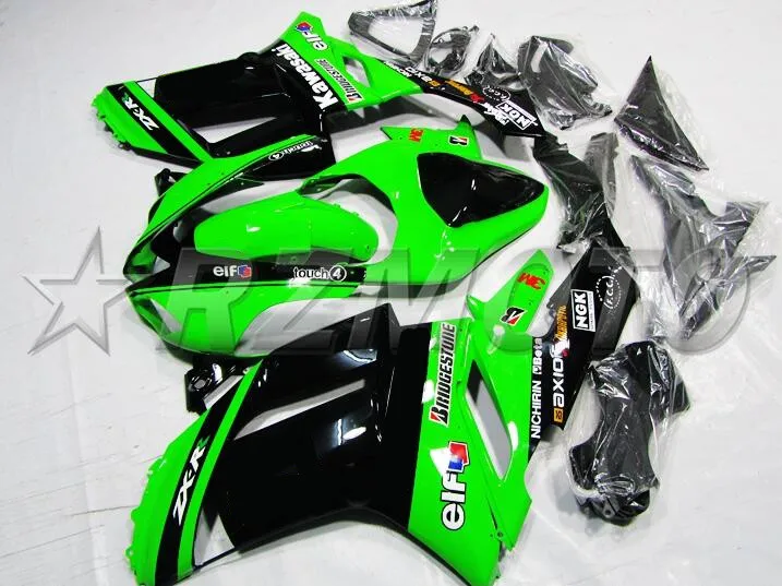 Высокое качество Abs Обтекатели комплект подходит для kawasaki Ninja ZX6R 636 2007 2008 07 08 6R bodyкузов на заказ Лидер продаж