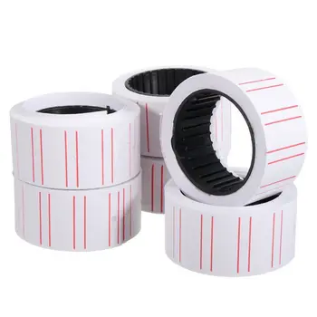 

10pcs Adhesive Price Labels Paper Tag Price Label Sticker Single Row For Price Gun Labeller Suitable For Grocery 21mmX12mm
