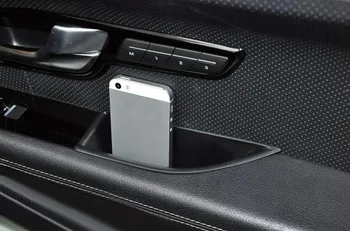 

Car Accessories For Jaguar XF 2008-2015 Black Front Interior Door Armrest Storage Box Holder Container 2PCS