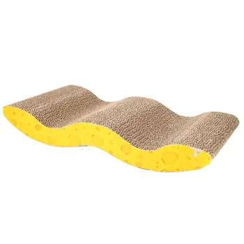 

M Shape Corrugated Paper Cat Claw-Grinding Plate Pet Toy with Catnip DTT88