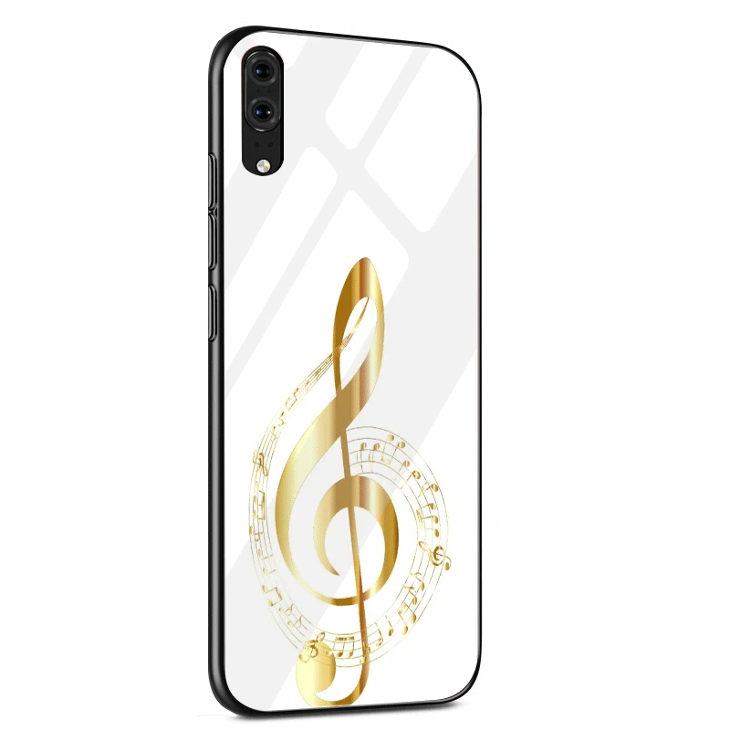 Чехол для телефона стекло для huawei P30 P20 P10 Honor 10 8X Y6 Y9 mate 20 Lite Pro P Smart Cover Мода I Love Старая Музыка Музыкальная нота - Цвет: G5