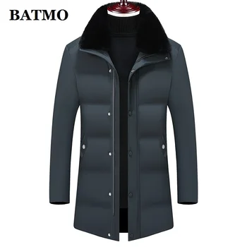 

BATMO 2019 new arrival high quality winter warm casual parkas men,men's winter jackets,trench coat men plus-size M-4XL 8802
