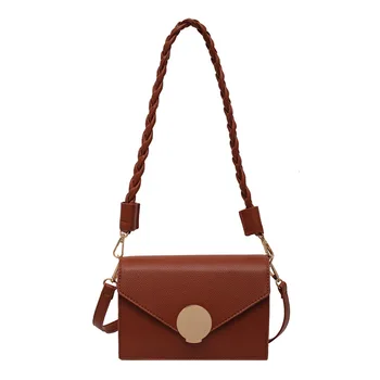 

New Ladies Fashion Handbag Pure Color Wild Shoulder Bag Young Women Banquet Messenger Bag Female