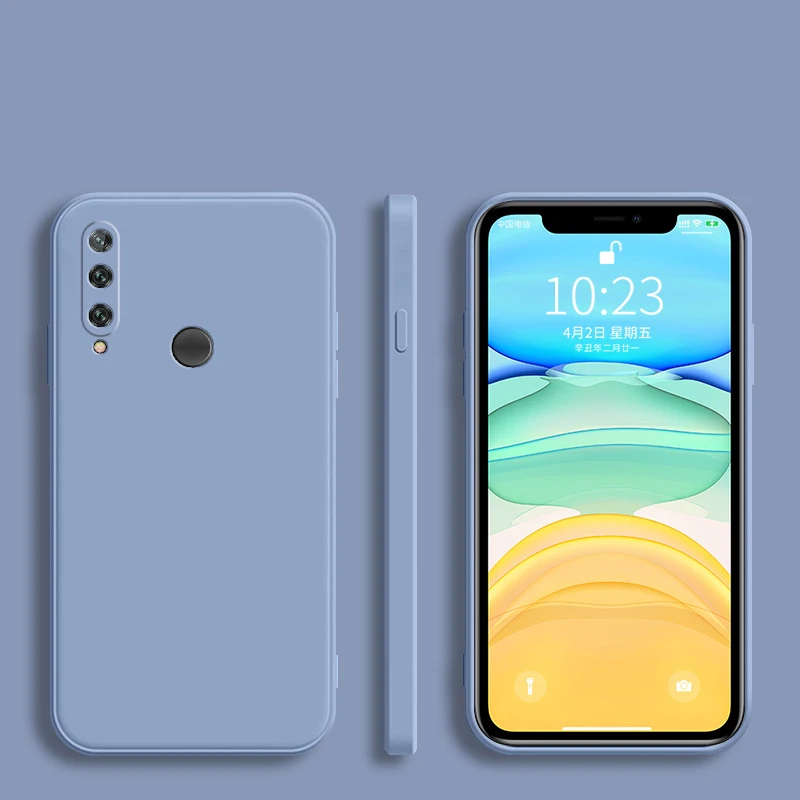 Stylish Silicone Square Frame Phone Case - Full Protection Soft Cover